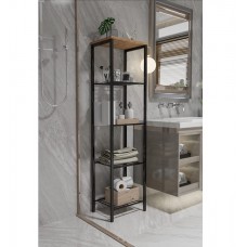 RETODESİGN SİYAH 40 CM.ÇOK AMAÇLI RAF, MUTFAK RAFI , BANYO DÜZENLEYİCİ RAF 1893S