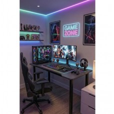 Retodesign 140 Antrasit Oyun Çalışma Masası Gaming Masa Ofis Masası 9100